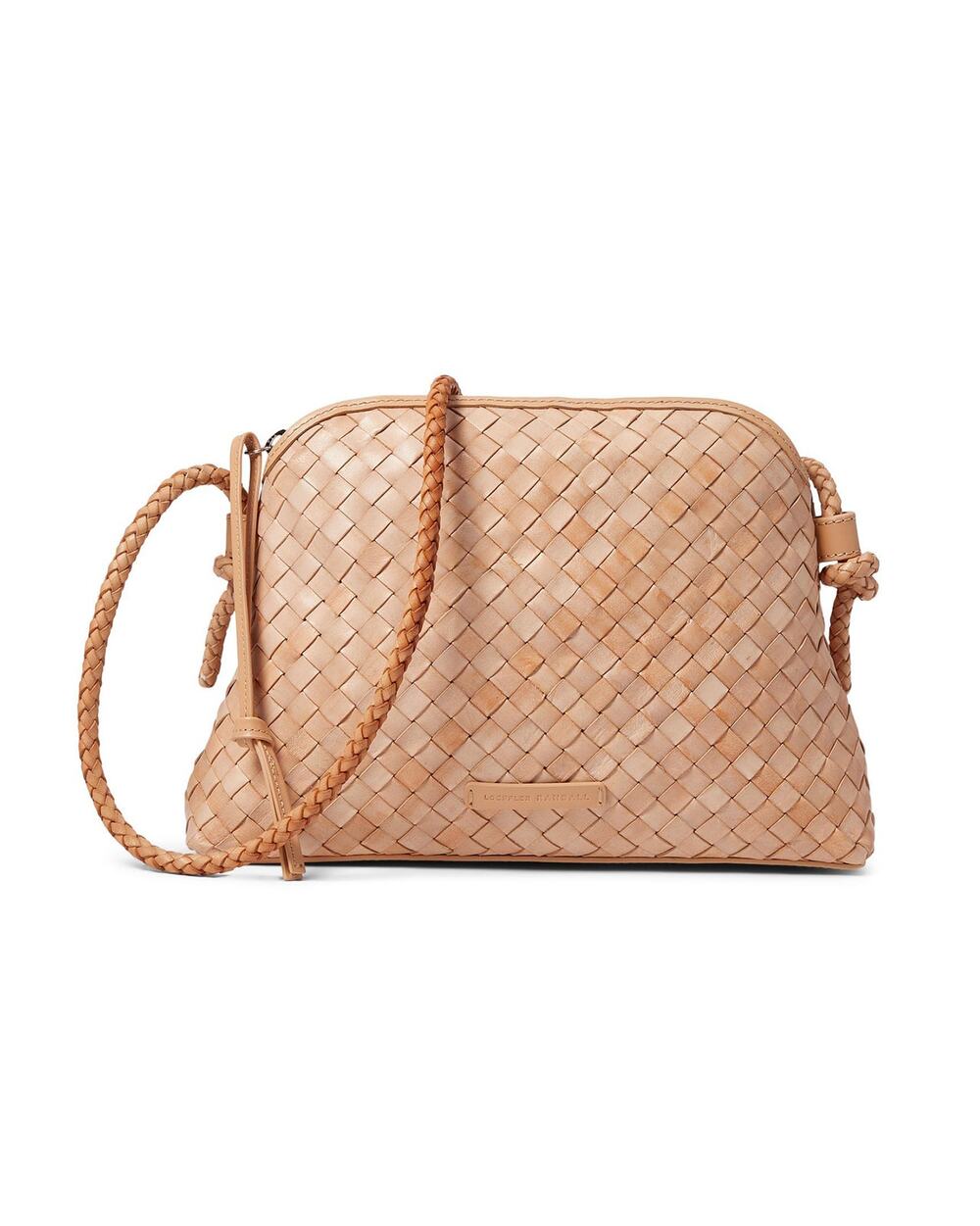 Loeffler Randall Mallory Brown Woven Leather Crossbody Bag NWT
